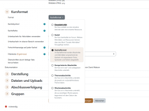 Screenshot von den Kursormaten